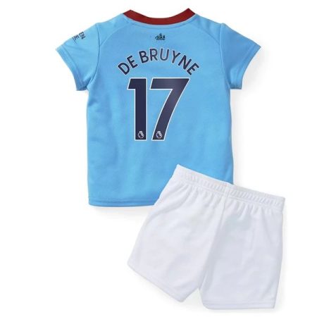 Camisola Manchester City Kevin De Bruyne 17 Criança Equipamento Principal 2021-22